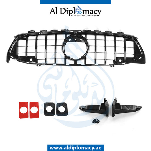 SHOW Grille, GTR Style, BLACK for Mercedes-Benz CLA Class W118 (2019) models, Part Number T-118GRILL GTR STYLE-BK