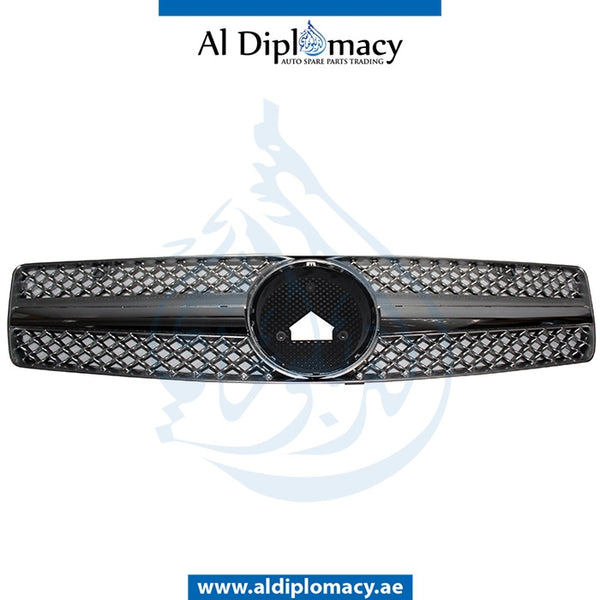 SHOW Grille, Silver, 1 LINE for Mercedes-Benz SL Class W129 (1989-2001) models, Part Number T-129GRILL-SL(1LINE)