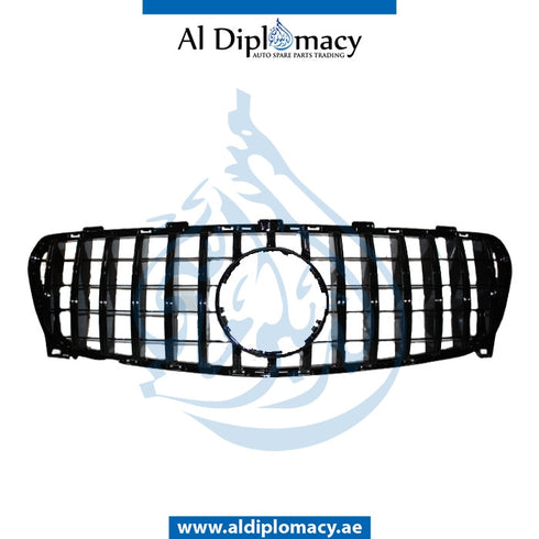 SHOW Grille, GTR Style, BLACK for Mercedes-Benz GLA Class H247 (2014-2020) models, Part Number T-156GRILL (GTR STYLE)-BK