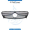 SHOW Grille, Silver, WITHOUT LOGO for Mercedes-Benz GLA Class H247 (2014-2020) models, Part Number T-156 GRILLE GLA45SL-W/O LOGO