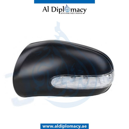 Left Mirror Cover, WITH LED LAMP for Mercedes-Benz M Class W163 (1998-2005) models, Part Number T-1638100179