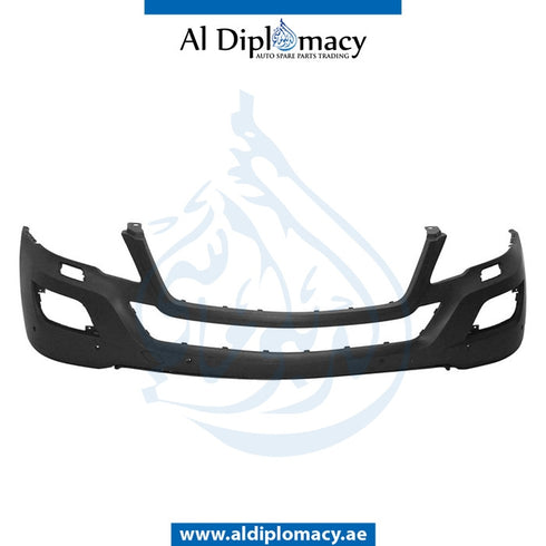 Front Bumper, WITH SENSOR AND WIPER HOLE for Mercedes-Benz M Class W164 (2006-2011) models, Part Number T-1648803340