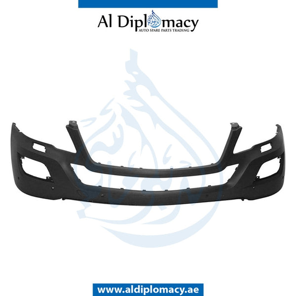 Front Bumper, WITH SENSOR AND WIPER HOLE for Mercedes-Benz M Class W164 (2006-2011) models, Part Number T-1648803340