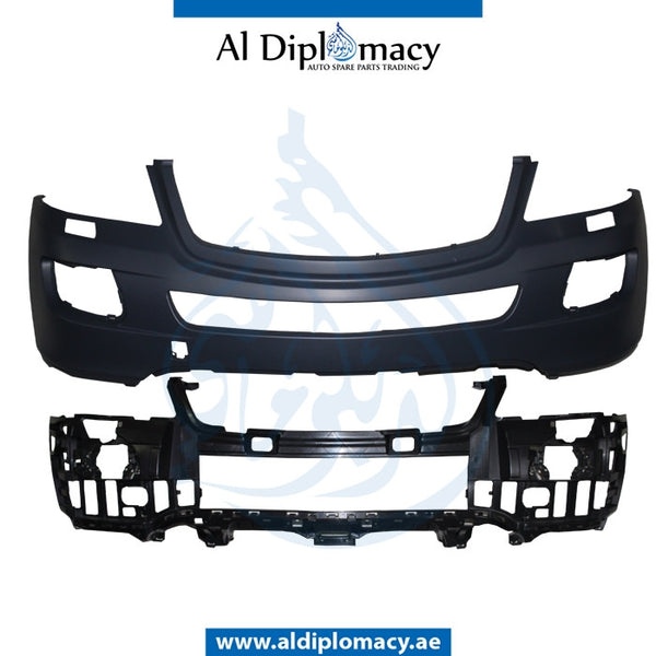 Front Bumper, WITHOUT SENSOR Hole, WITH WIPER Hole, NORMAL for Mercedes-Benz M Class W164 (2006-2011) models, Part Number T-1648804504