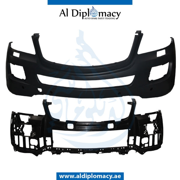 Front Bumper, WITH SENSOR AND WIPER HOLE for Mercedes-Benz M Class W164 (2006-2011) models, Part Number T-1648804904