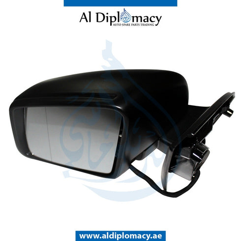 Left Mirror, Black, COMPLETE for Mercedes-Benz GLE Class W166 (2011-2019) models, Part Number T-1668100393-BK