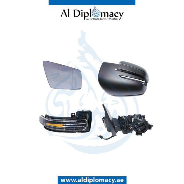 Right Mirror, COMPLETE for Mercedes-Benz GLE Class W166 (2011-2019) models, Part Number T-1668100893-C