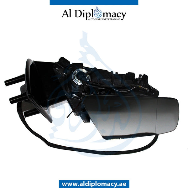 Right Mirror, WITH Glass, AND Lamp, WITHOUT COVER for Mercedes-Benz GLE Class W166 (2011-2019) models, Part Number T-1668100893