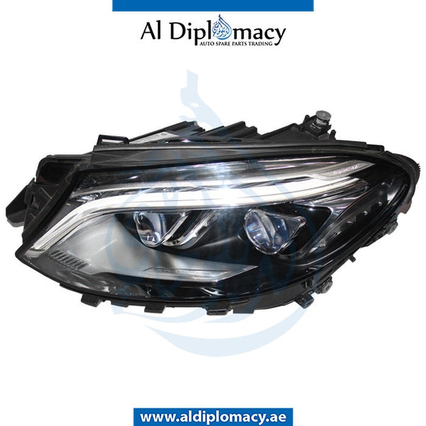 Left Headlight, DYNAMIC Led, EMPTY for Mercedes-Benz GLE Class W166 (2011-2019) models, Part Number T-1668200759