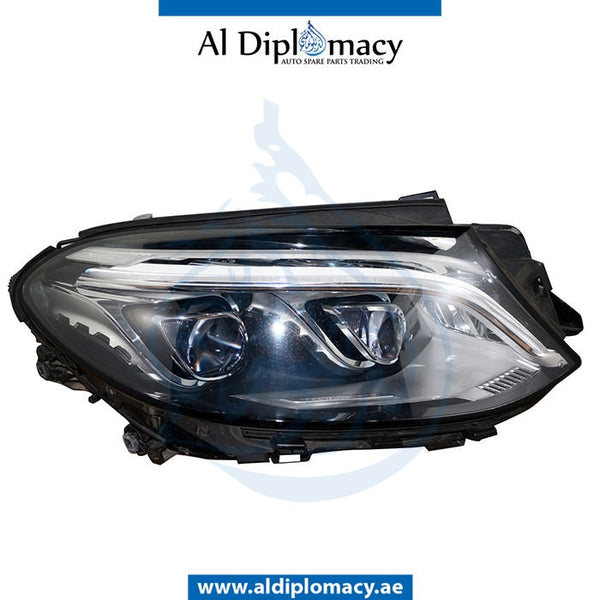 Right Headlight, DYNAMIC Led, EMPTY for Mercedes-Benz GLE Class C292 (2015-2020) models, Part Number T-1668200859