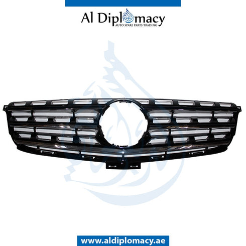 SHOW Grille, Black, WITH CHROME MOLDING for Mercedes-Benz GLE Class W166 (2011-2019) models, Part Number T-1668800985