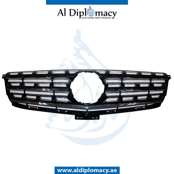 SHOW Grille, Black, WITH CHROME MOLDING for Mercedes-Benz GLE Class W166 (2011-2019) models, Part Number T-1668800985