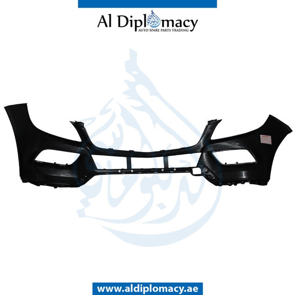 Front Bumper, WITH WIPER Hole, EMPTY for Mercedes-Benz GL Class W166 (2011-2019) models, Part Number T-1668850025