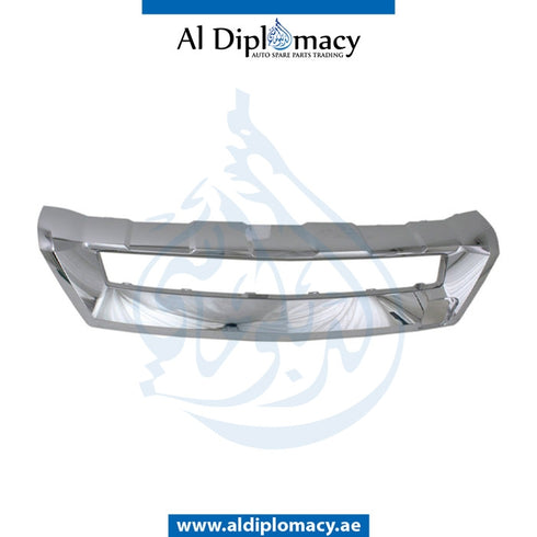 Front Lower BUMPER CHROME Molding, CENTER (amg) for Mercedes-Benz GLE Class W166 (2011-2019) models, Part Number T-1668858625