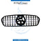 SHOW Grille, GT Style, BLACK & CHROME for Mercedes-Benz GLE Class W167 (2019-2023) models, Part Number T-167GRILL (GLE) (GTR STYLE)-BK