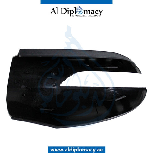 Left Mirror Cover, BLACK for Mercedes-Benz A Class W169 (2004-2012) models, Part Number T-1698110760-BK