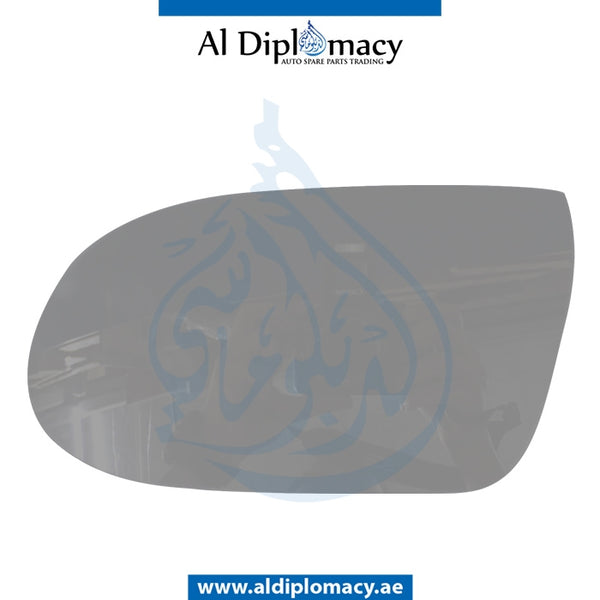 Left Mirror Glass, WITH BASE for Mercedes-Benz SL Class W171 (2004-2011) models, Part Number T-1718100121