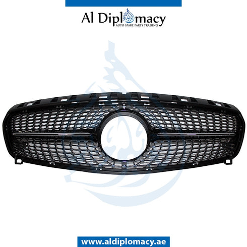 SHOW Grille, Black, A250 SPORT LOOK for Mercedes-Benz A Class W176 (2012-2018) models, Part Number T-1768802083 9040