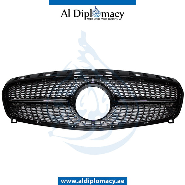SHOW Grille, Black, A250 SPORT LOOK for Mercedes-Benz A Class W176 (2012-2018) models, Part Number T-1768802083 9040