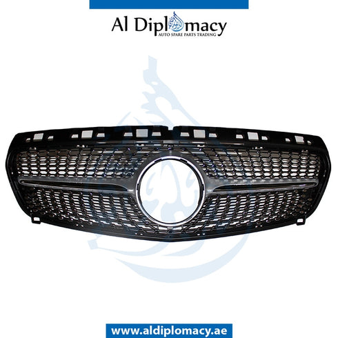 SHOW Grille, Silver, A250 SPORT for Mercedes-Benz A Class W176 (2012-2018) models, Part Number T-1768802083-SL