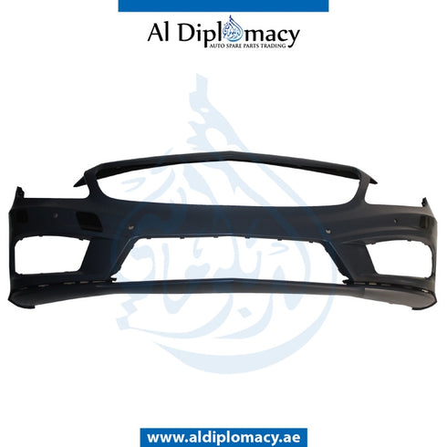 Front Bumper, WITH SENSOR AND WIPER HOLE Complete, A45 STYLE for Mercedes-Benz A Class W176 (2012-2018) models