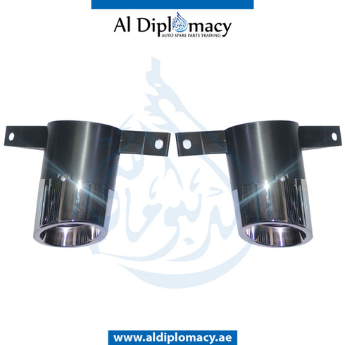 EXHAUST TAILPIPE Tip, Chrome, AMG 35, SET for Mercedes-Benz A Class W118 (2018-2020) models