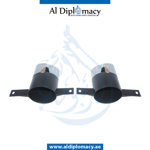 EXHAUST TAILPIPE Tip, Chrome, AMG 35, SET for Mercedes-Benz A Class W118 (2018-2020) models