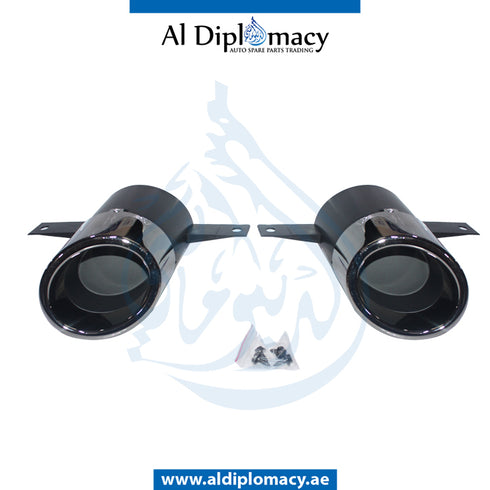 EXHAUST TAILPIPE Tip, Black, AMG 35, SET for Mercedes-Benz A Class W118 (2018-2020) models