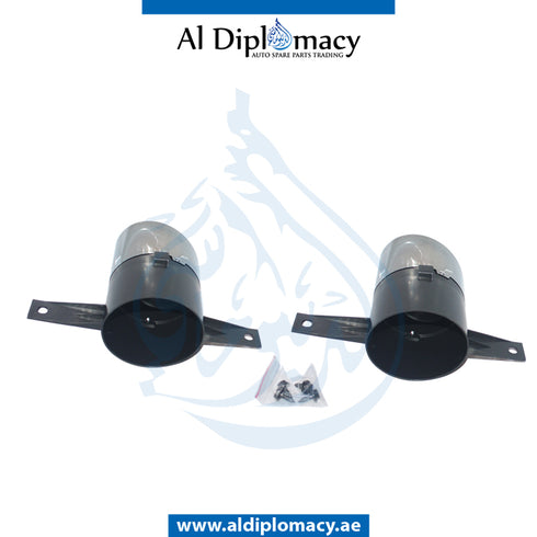 EXHAUST TAILPIPE Tip, Black, AMG 35, SET for Mercedes-Benz A Class W118 (2018-2020) models