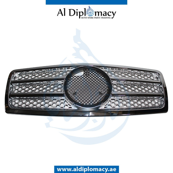 SHOW Grille, Silver, 2 LINES for Mercedes-Benz C Class W202 (1994-2000) models, Part Number T-202GRILL-SL(2LINE)