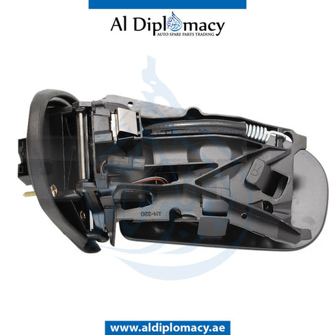 Left Mirror Frame, WITH Glass, WITHOUT COVER for Mercedes-Benz C Class W203 (2001-2007) models