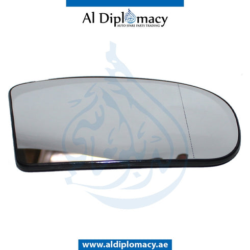 Right Mirror GLASS for Mercedes-Benz E Class W211 (2002-2009) models, Part Number T-2038100221-H