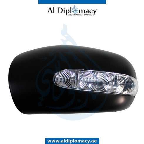Left Mirror Cover, WITH LAMP for Mercedes-Benz E Class W211 (2002-2009) models, Part Number T-2038100565