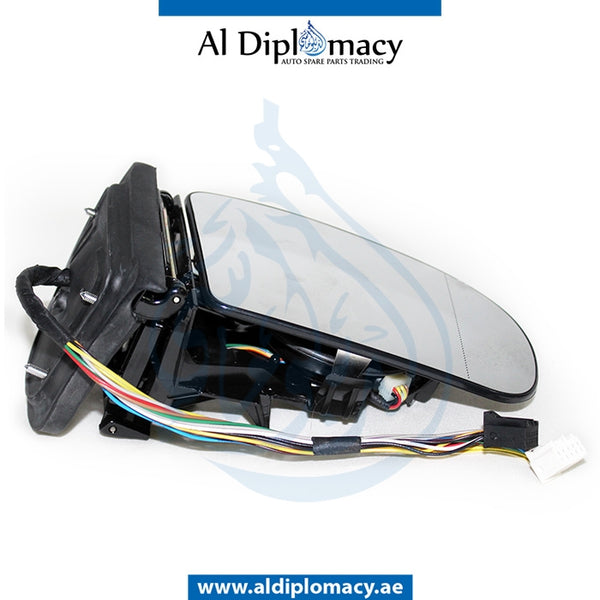 Right Mirror Frame, WITH Glass, WITHOUT COVER for Mercedes-Benz E Class W211 (2002-2009) models, Part Number T-2038106076