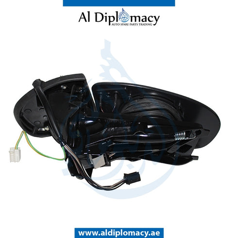 Left Mirror Frame, WITH Glass, WITHOUT COVER for Mercedes-Benz C Class W203 (2001-2007) models