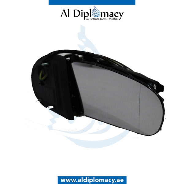 Right Mirror Frame, WITH Glass, WITHOUT COVER for Mercedes-Benz C Class W203 (2001-2007) models, Part Number T-2038107276
