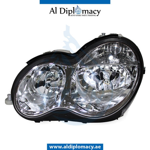 Right Headlight, NORMAL for Mercedes-Benz C Class W203 (2001-2007) models