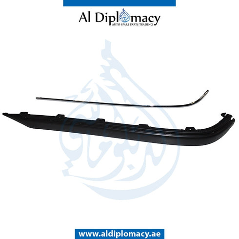 Rear Left BUMPER Molding, WITH CHROME for Mercedes-Benz C Class W203 (2001-2007) models, Part Number T-2038852721