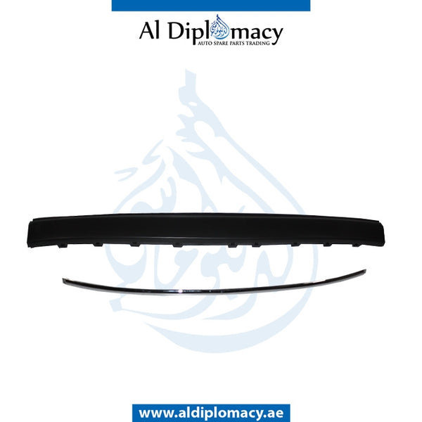 Rear BUMPER Molding, WITH SENSOR Hole, CENTER for Mercedes-Benz C Class W203 (2001-2007) models, Part Number T-2038852921