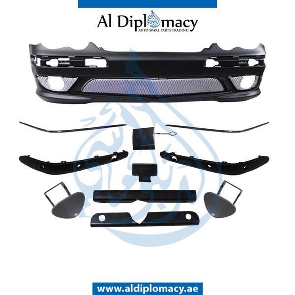 Front Bumper, WITH SENSOR Hole, AMG for Mercedes-Benz C Class W203 (2001-2007) models, Part Number T-203FB AMG+S