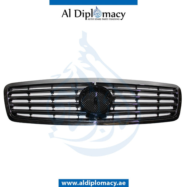 SHOW Grille, Black, Sport, 4 LINES for Mercedes-Benz C Class W203 (2001-2007) models, Part Number T-203GRILL-BK(4LINE)