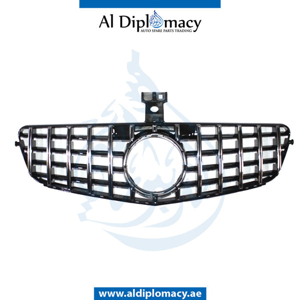 SHOW Grille, GTR Style, BLACK for Mercedes-Benz C Class W204 (2007-2015) models, Part Number T-204GRILL(GTR STYLE)-BK