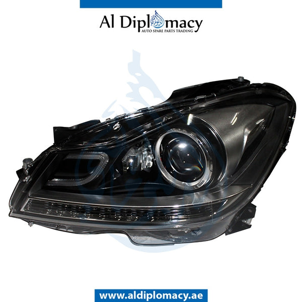 Left Headlight, BI Xenon, WITH CONTROL UNIT for Mercedes-Benz C Class W204 (2007-2015) models, Part Number T-2048203539