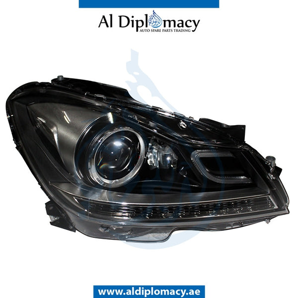 Right Headlight, BI Xenon, WITH CONTROL UNIT for Mercedes-Benz C Class W204 (2007-2015) models, Part Number T-2048203639