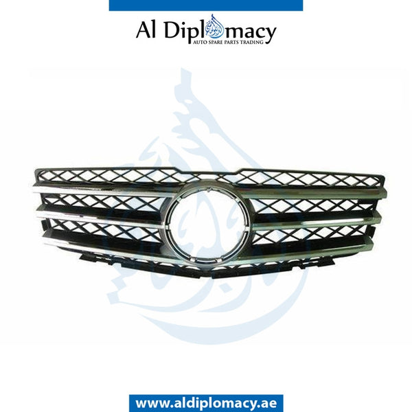 SHOW Grille, SILVER for Mercedes-Benz GLK Class X204 (2010-2015) models, Part Number T-2048801583