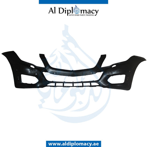 Front Bumper, WITH SENSOR AND WIPER Hole, COMPLETE for Mercedes-Benz GLK Class X204 (2010-2015) models