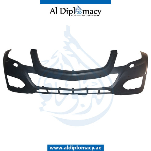 Front Bumper, WITH SENSOR AND WIPER Hole, COMPLETE for Mercedes-Benz GLK Class X204 (2010-2015) models