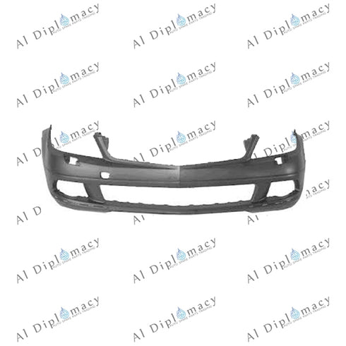 Front Bumper, WITHOUT SENSOR Hole, EMPTY for Mercedes-Benz C Class W204 (2007-2015) models, Part Number T-2048803940