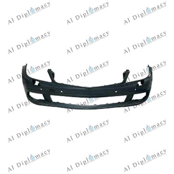 Front Bumper, WITH SENSOR Hole, EMPTY for Mercedes-Benz C Class W204 (2007-2015) models, Part Number T-2048804140
