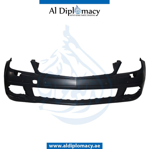 Front Bumper, WITH SENSOR AND WIPER Hole, NORMAL for Mercedes-Benz C Class W204 (2007-2015) models, Part Number T-2048805340